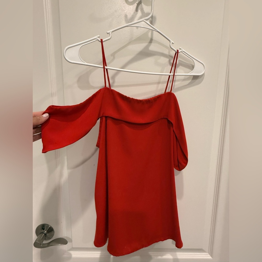Byer California off Shoulder Red top